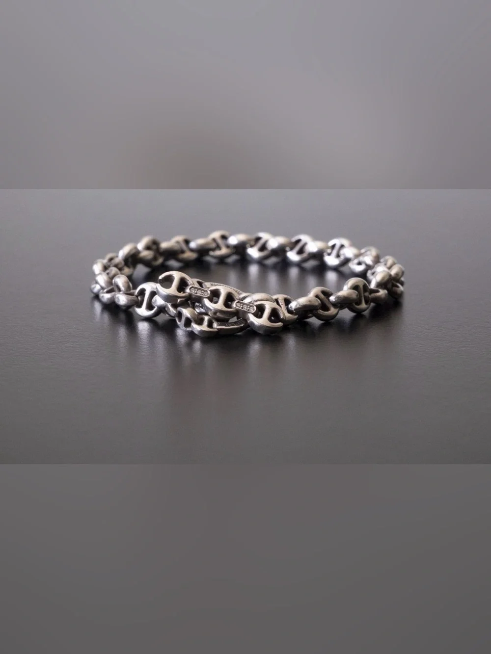 Hoorsenbuhs 5MM OPEN-LINK BRACELET .925 Sterling Silver w/ Diamond accents